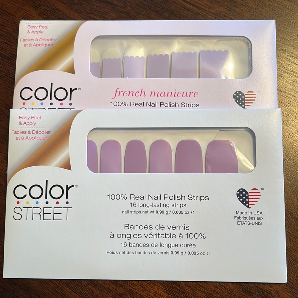 New in package- Set of 2 Color Street nail strips